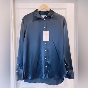 NWT Frame The Oversized Shirt Blouse